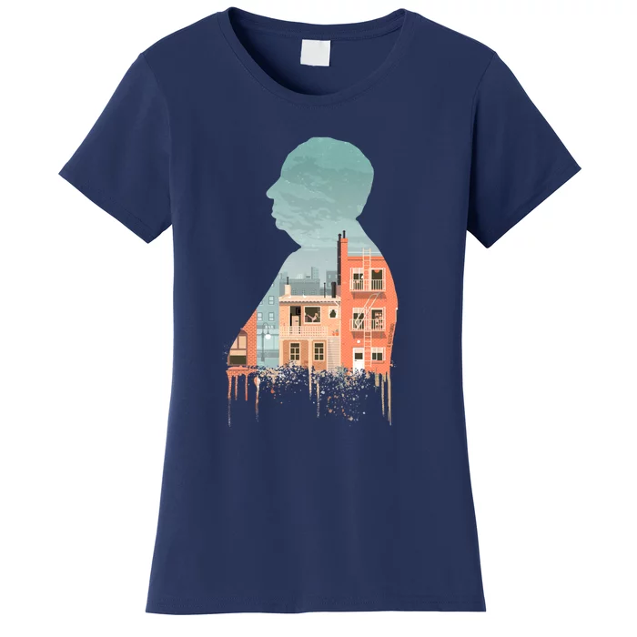 Alfred Hitchcocks Rear Window Illustration Women's T-Shirt