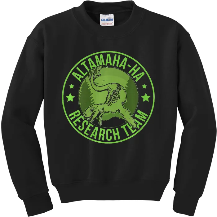 Altamahaha Hide & Seek Research Team Champion Cryptid Kids Sweatshirt