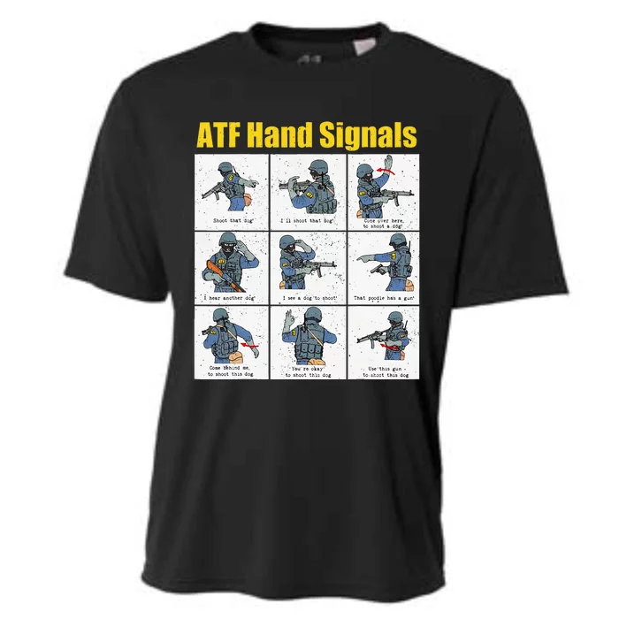 Atf Hand Signals Cooling Performance Crew T-Shirt