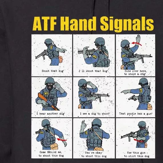 Atf Hand Signals Premium Hoodie