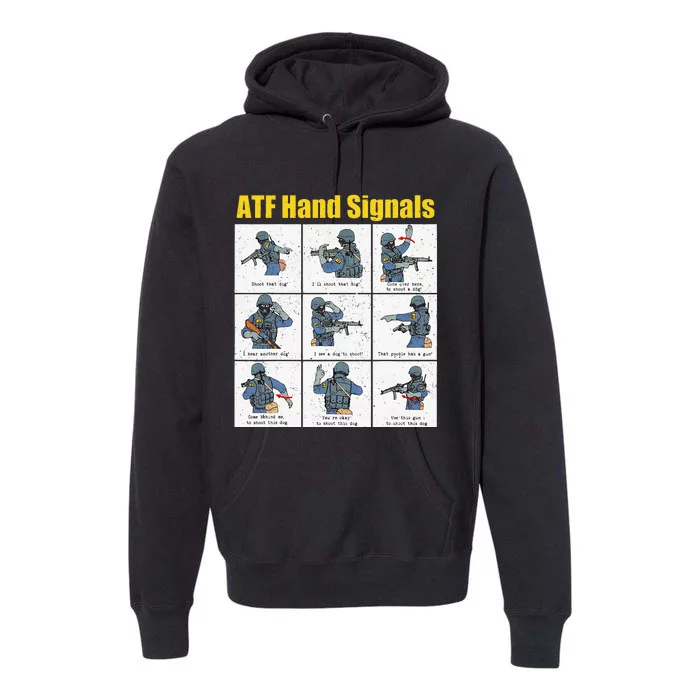 Atf Hand Signals Premium Hoodie