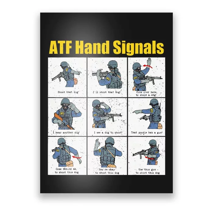 Atf Hand Signals Poster