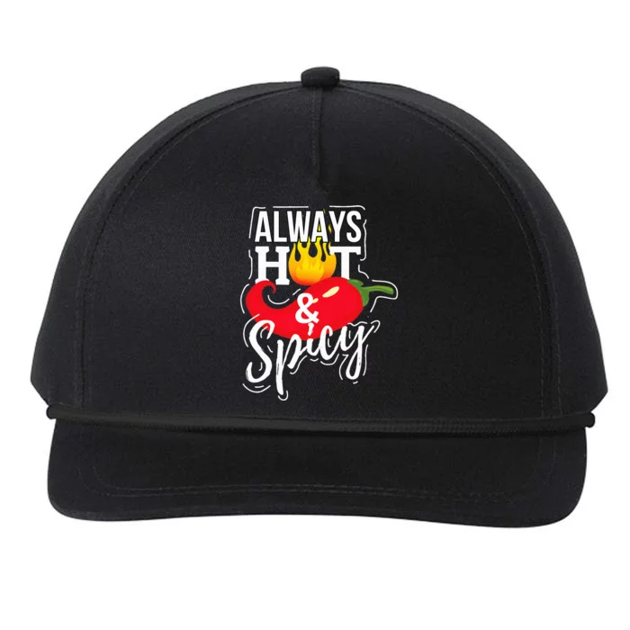 Always Hot & Spicy Chili Pepper Funny Gift Snapback Five-Panel Rope Hat