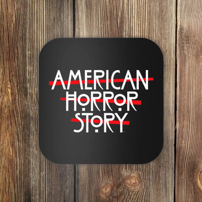 American Horror Story Red Bars Logo Coaster