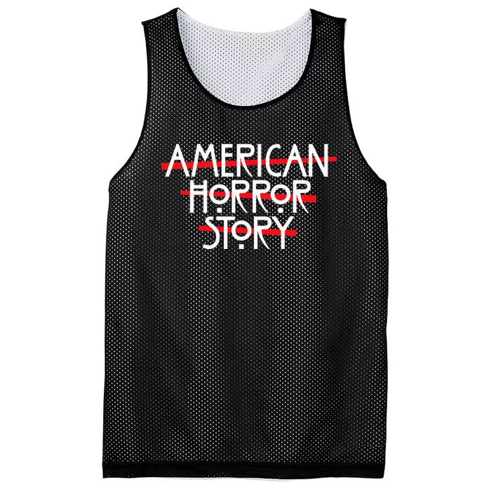 American Horror Story Red Bars Logo Mesh Reversible Basketball Jersey Tank