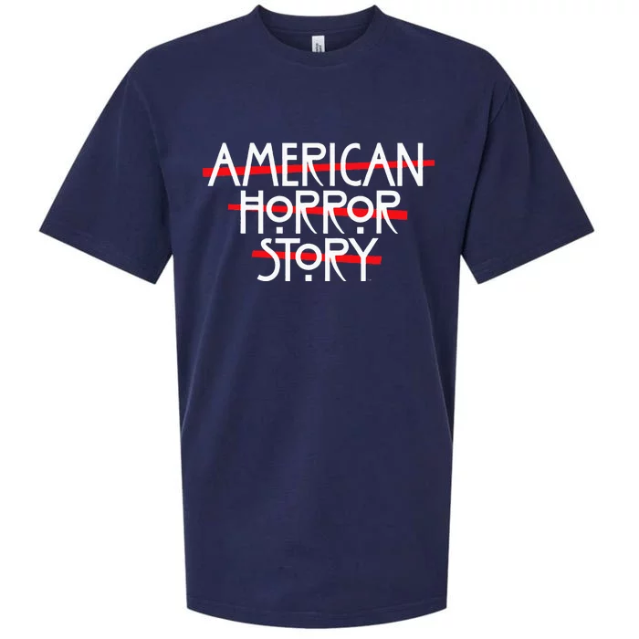 American Horror Story Red Bars Logo Sueded Cloud Jersey T-Shirt