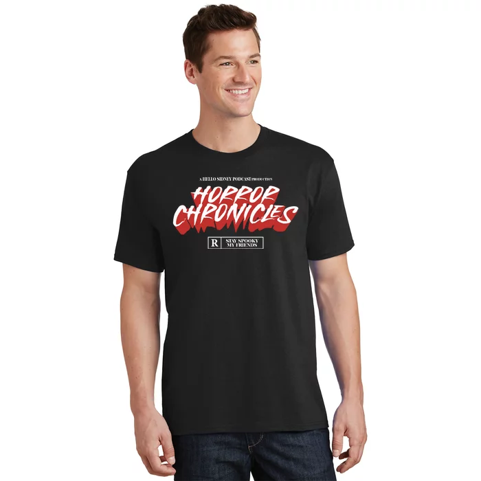 A Hello Sidney Podcast Production Horror Chronicles T-Shirt