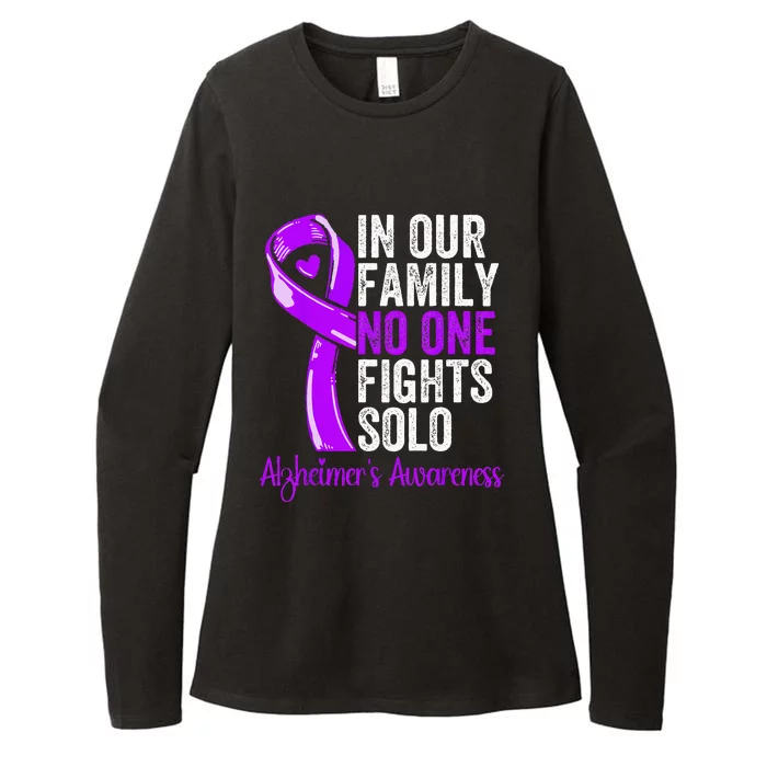 Alzheimer Health Support Family Women Alzheimers Awareness Womens CVC Long Sleeve Shirt