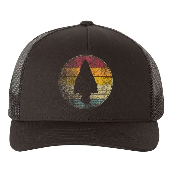 Arrow Head Sun Retro Vintage Native American Arrowhead Yupoong Adult 5-Panel Trucker Hat