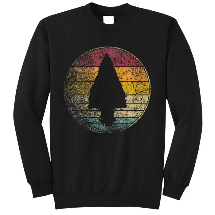 Arrow Head Sun Retro Vintage Native American Arrowhead Tall Sweatshirt