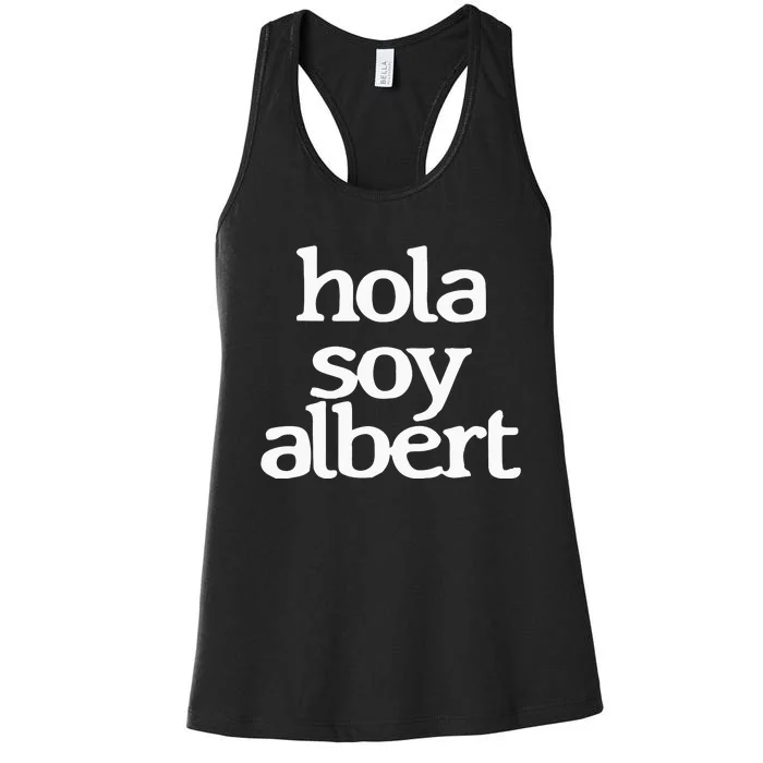 Alberouuuu Hola Soy Albert Women's Racerback Tank