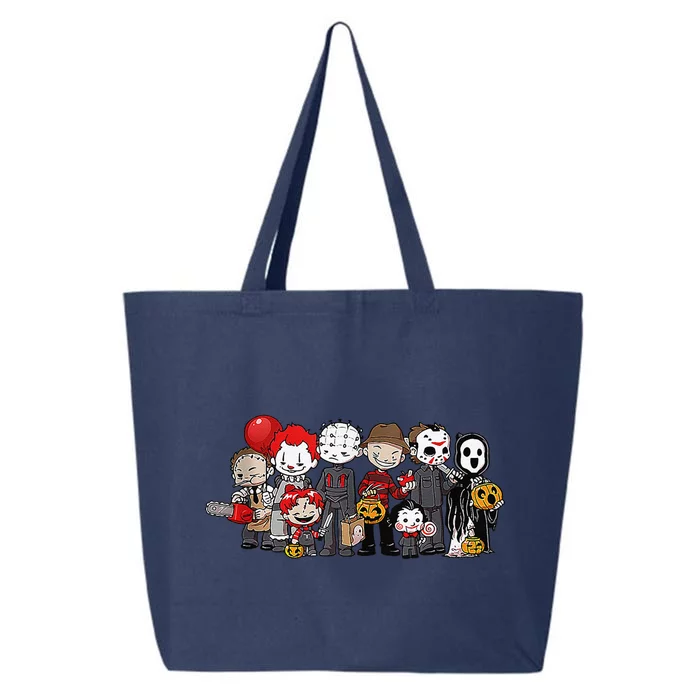 Anime Halloween Scary Horror Movies Christmas Women 25L Jumbo Tote