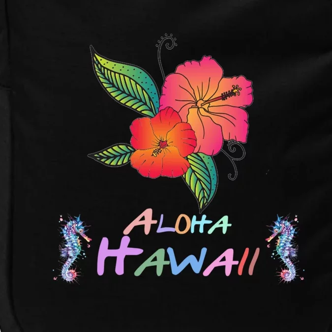 Aloha Hawaii Seahorse Ocean Hawaii Maui Alohagiftflower Cute Gift Impact Tech Backpack