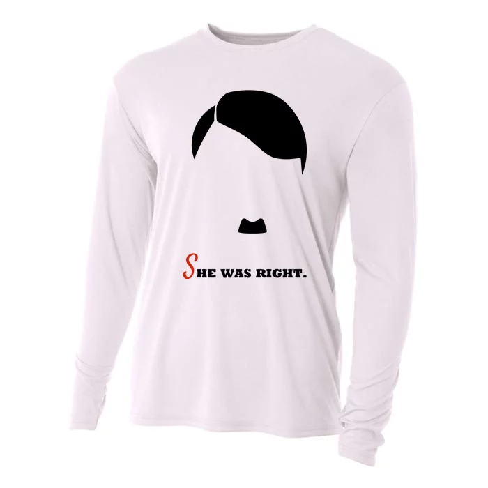 Adolf Hitler She Was Right Cooling Performance Long Sleeve Crew