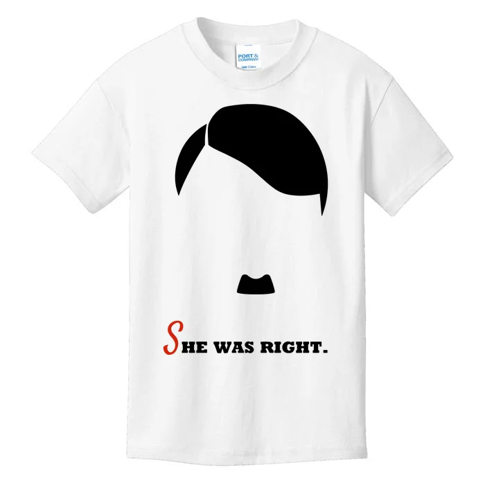 Adolf Hitler She Was Right Kids T-Shirt