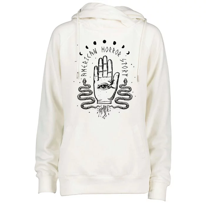 American Horror Story Occult Hand Gift Womens Funnel Neck Pullover Hood