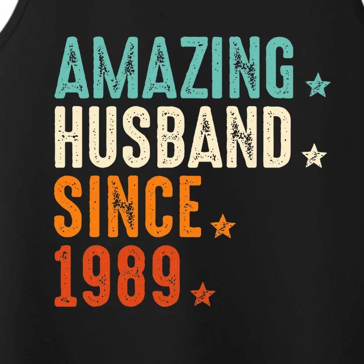 Amazing Husband Since 1990 Performance Tank