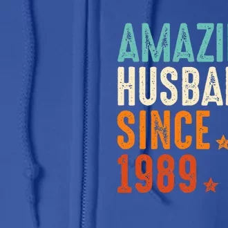 Amazing Husband Since 1990 Full Zip Hoodie