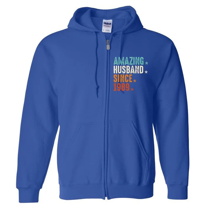 Amazing Husband Since 1990 Full Zip Hoodie