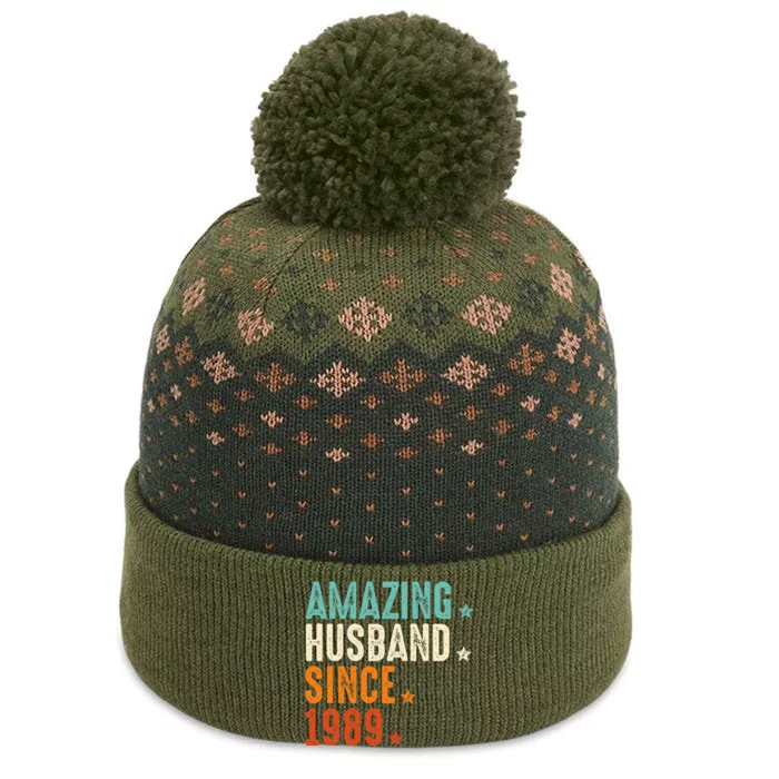 Amazing Husband Since 1990 The Baniff Cuffed Pom Beanie