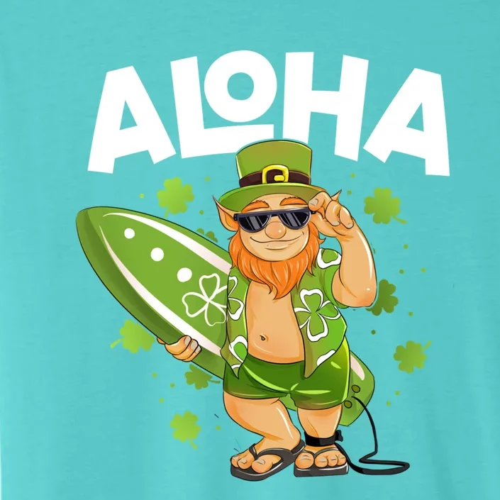 Aloha Hawaii Surfing Leprechaun St Patricks Day Hawaiian Meaningful Gift ChromaSoft Performance T-Shirt