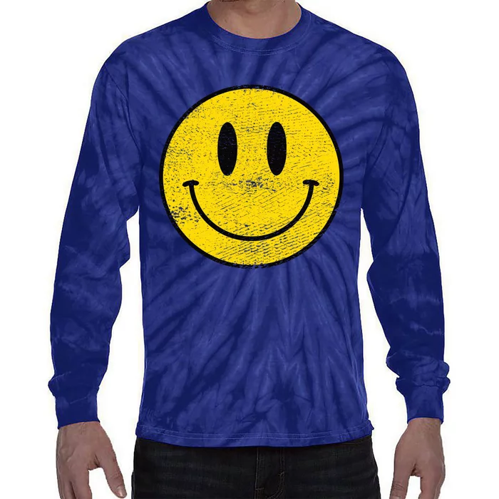 ACID HOUSE SMILEY TECHNO RAVE DJ FESTIVAL Tie-Dye Long Sleeve Shirt