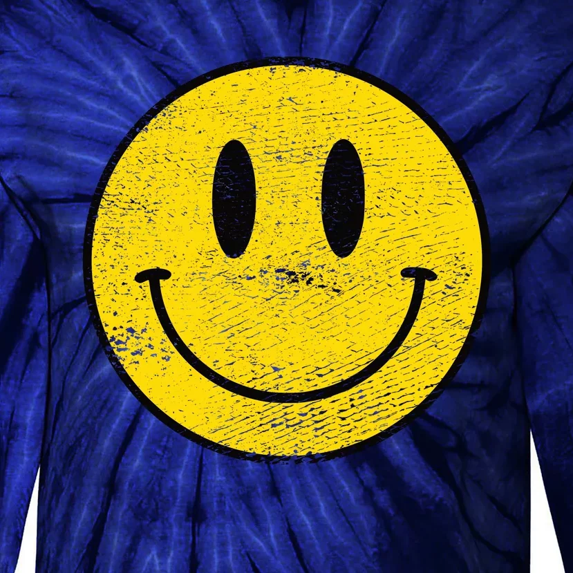 ACID HOUSE SMILEY TECHNO RAVE DJ FESTIVAL Tie-Dye Long Sleeve Shirt