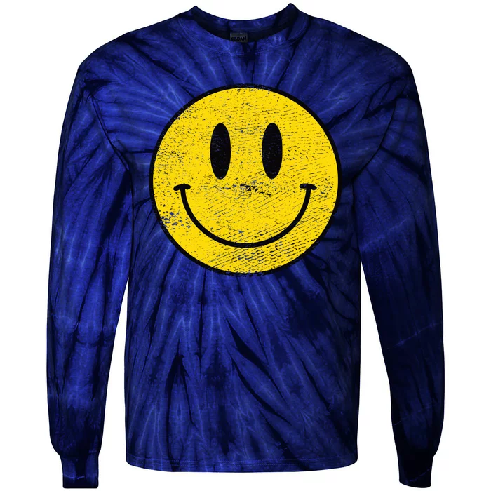 ACID HOUSE SMILEY TECHNO RAVE DJ FESTIVAL Tie-Dye Long Sleeve Shirt