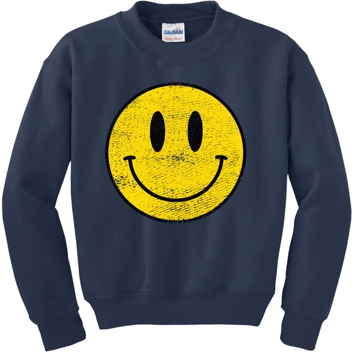 ACID HOUSE SMILEY TECHNO RAVE DJ FESTIVAL Kids Sweatshirt