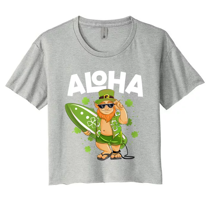 Leprechaun Hawaiian Surfing T Shirt St Patricks Day Hawaii | Art Print