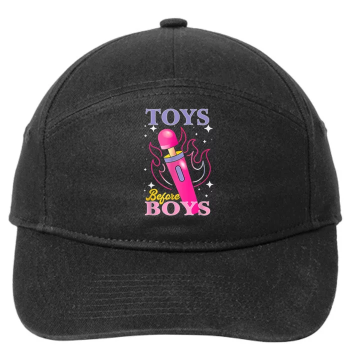 Adult Humor Saying Toys Before Boy Funny 7-Panel Snapback Hat