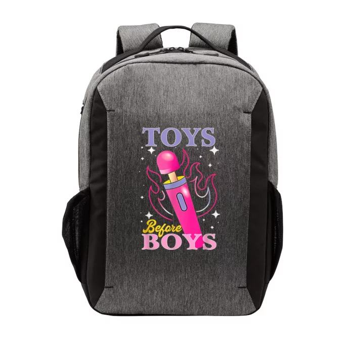 Adult Humor Saying Toys Before Boy Funny Vector Backpack