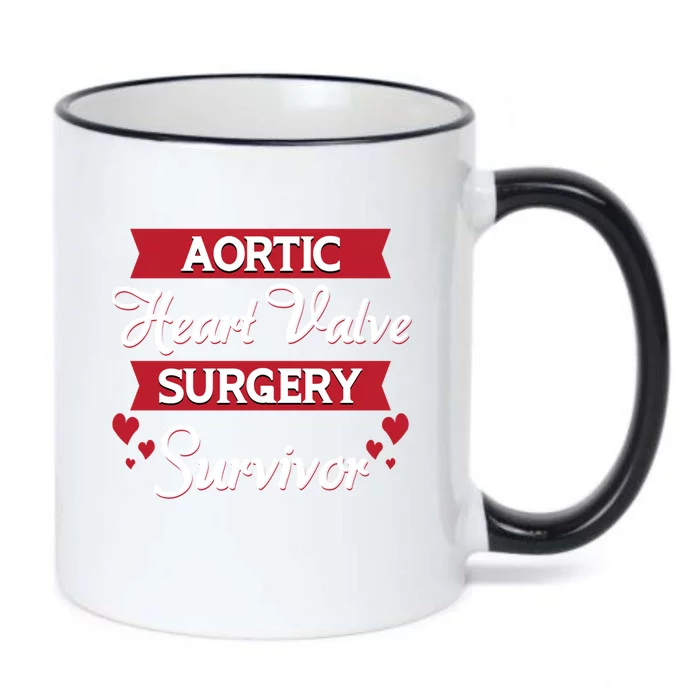 Aortic Heart Surgery Survivor Heart Disease Awareness Month Cool Gift Black Color Changing Mug