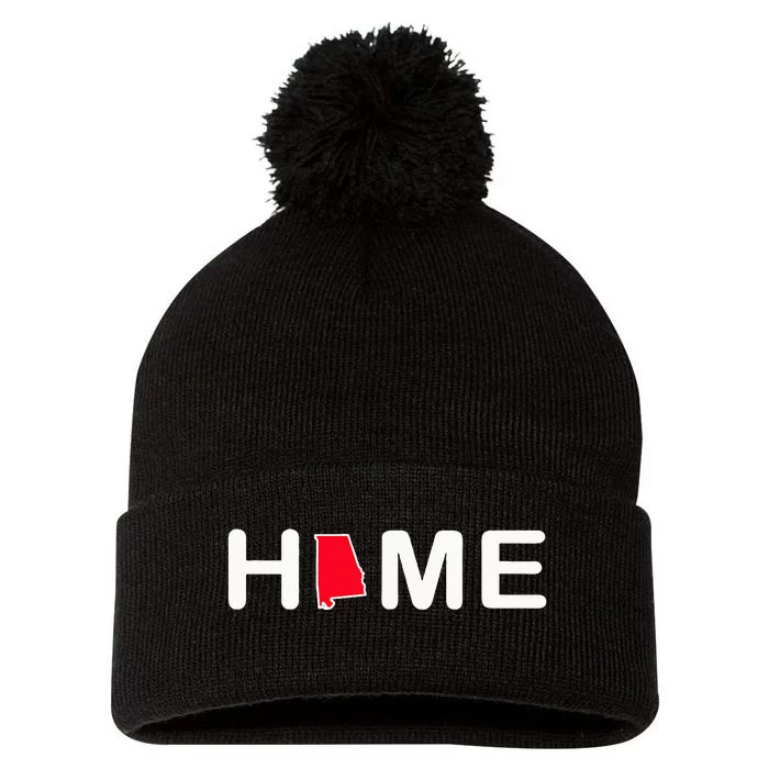 Alabama Home State Classic Pom Pom 12in Knit Beanie