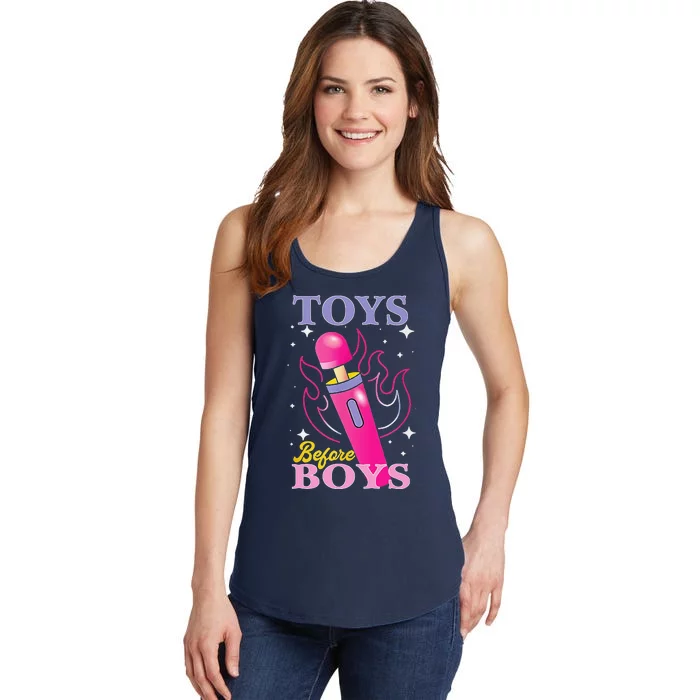 Adult Humor Saying Toys Before Boy Funny Ladies Essential Tank