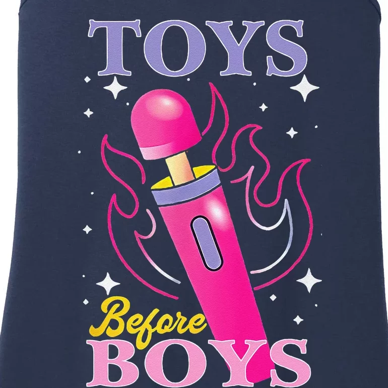 Adult Humor Saying Toys Before Boy Funny Ladies Essential Tank