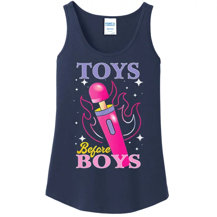 Adult Humor Saying Toys Before Boy Funny Ladies Essential Tank