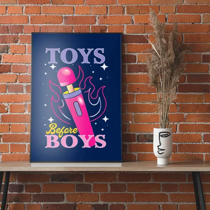 Adult Humor Saying Toys Before Boy Funny Poster