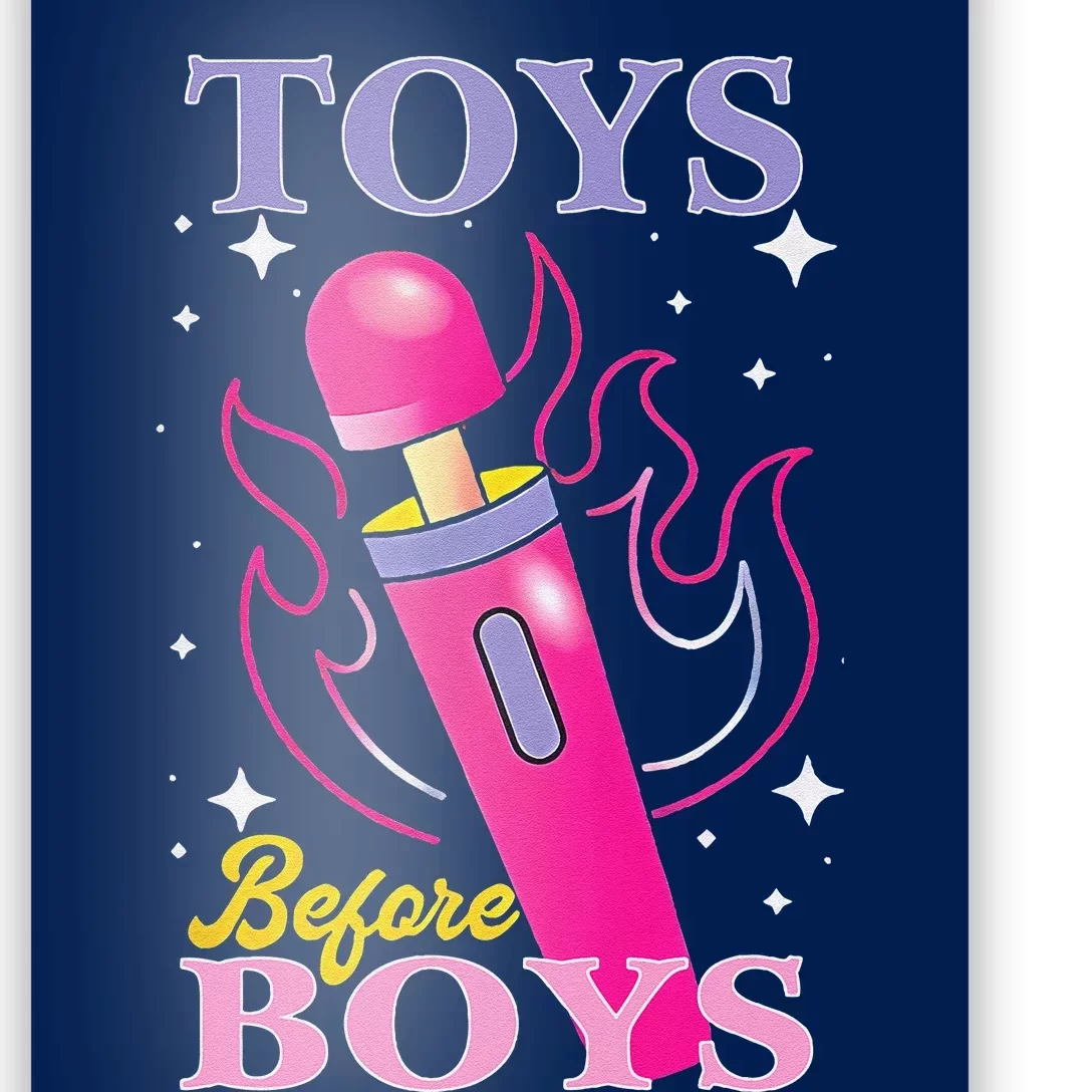 Adult Humor Saying Toys Before Boy Funny Poster