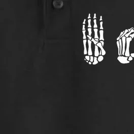 Asl Halloween Skeleton Hand American Sign Language Boo Dry Zone Grid Performance Polo