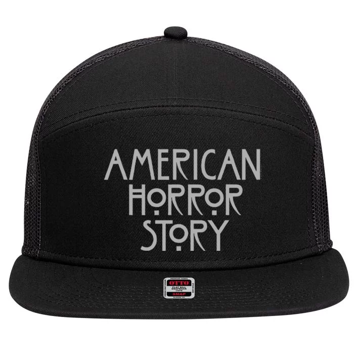 American Horror Story Stacked 7 Panel Mesh Trucker Snapback Hat