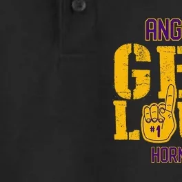 Angola High School Get Loud Hornets Dry Zone Grid Performance Polo