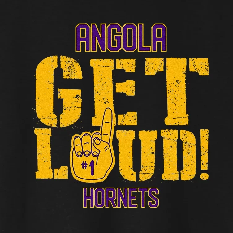 Angola High School Get Loud Hornets Women's Crop Top Tee