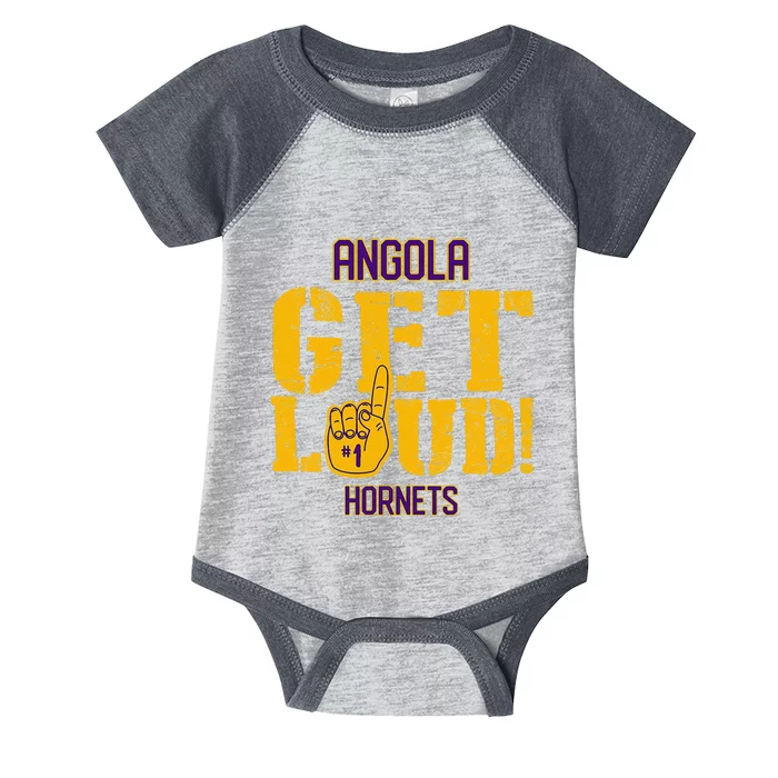 Angola High School Get Loud Hornets Infant Baby Jersey Bodysuit