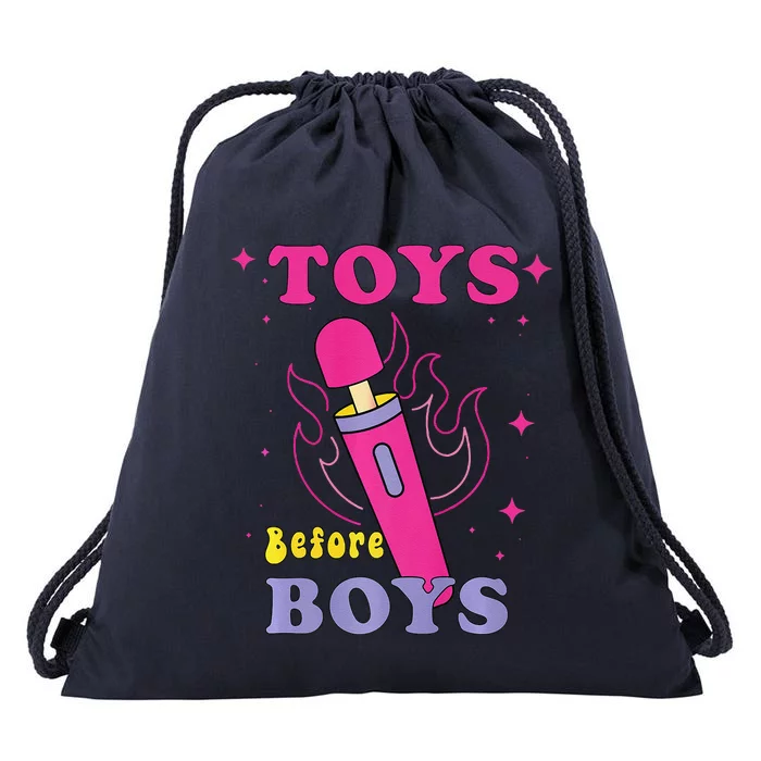 Adult Humor Saying Toys Before Funny Premium Drawstring Bag