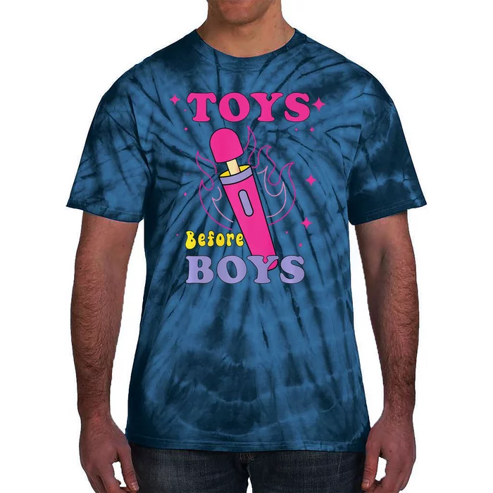 Adult Humor Saying Toys Before Funny Premium Tie-Dye T-Shirt