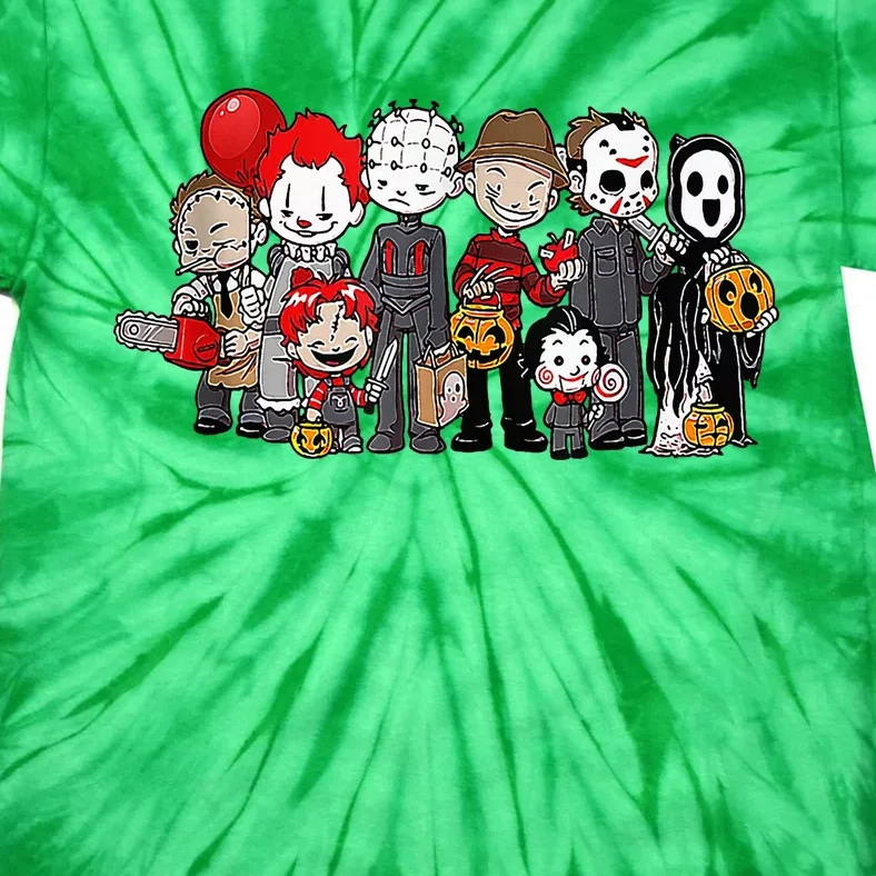 Anime Halloween Scary Horror Movie Christmas Tie-Dye T-Shirt