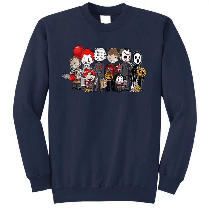 Anime Halloween Scary Horror Movie Christmas Tall Sweatshirt