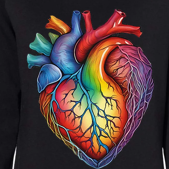 Anatomical Heart Subtle Lgbtq Pride Queer Womens California Wash Sweatshirt