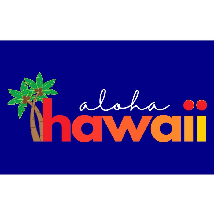 Aloha Hawaii Tropical Vacation Bumper Sticker